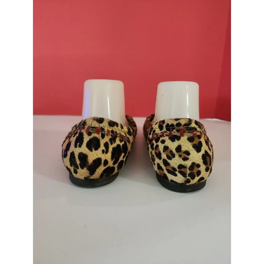 Matisse Sammie Women's Size 8.5 M Leopard Calf Hair Low Heel Pumps Shoes